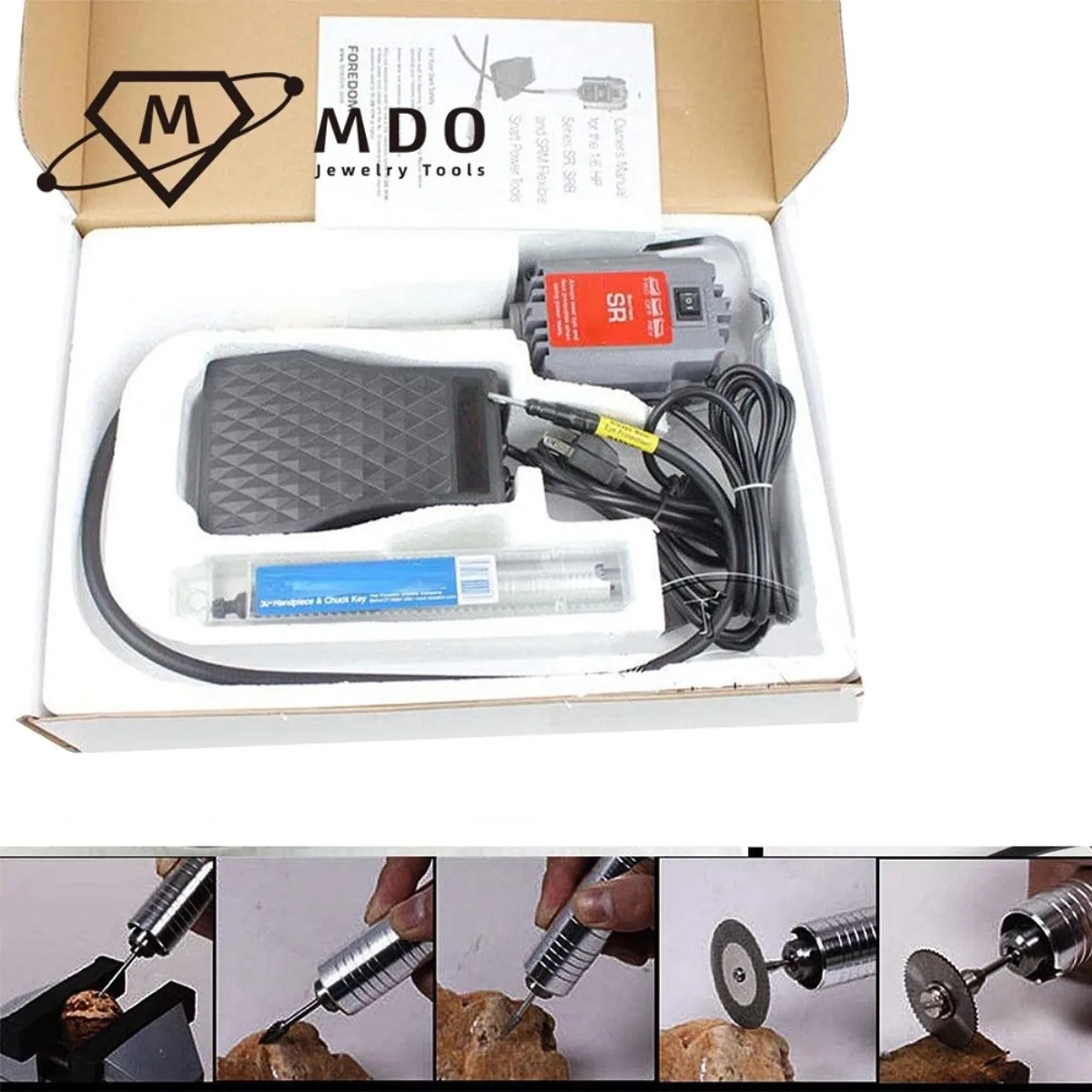 18000RPM Universal Grinder Machine Goldsmith Tools Flexible Shaft Polishing Machines Hanging Grinder SR Jewelry Flex Shaft Motor