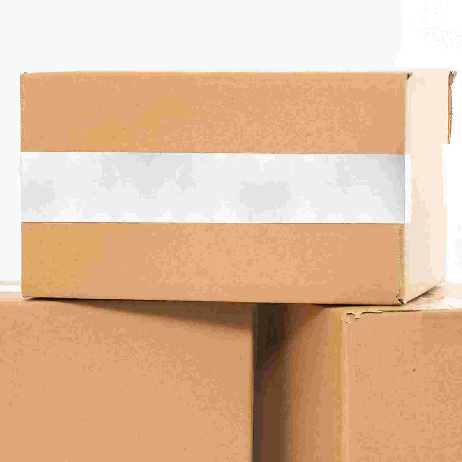 2 Rolls White Duct Tape Packing Heavy Duty Packaging Mailing Kraft Paper Shipping