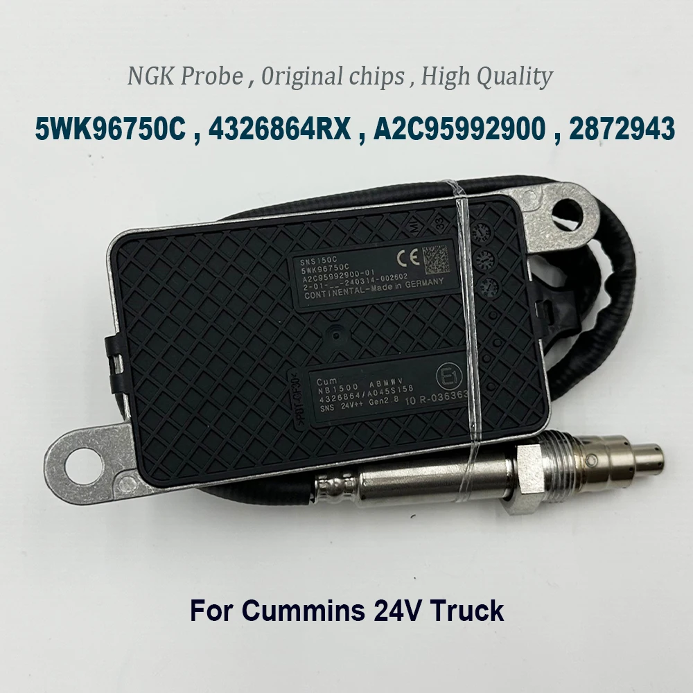 

5WK96750C 4326864 A2C95992900 High Quality Chips For NGK Probe Nitrogen Oxygen Nox Sensor 2872943 1710806 for C-ummins 24V Truck