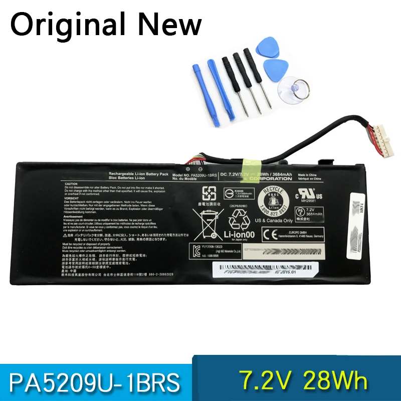 Batteria originale per Laptop PA5209U-1BRS per Toshiba SATELLITE Radius11 L10-B003 L10W-C L15W-B1302 L15W-B1310 L15W-B1208X 10C E F G