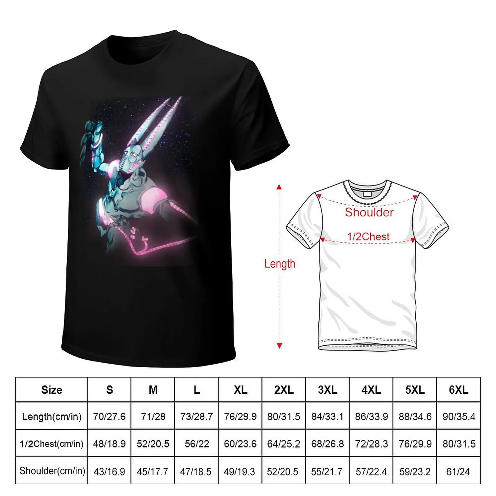 D4C-JOJO T-shirt tees anime douane zomertops grappige t-shirts voor heren