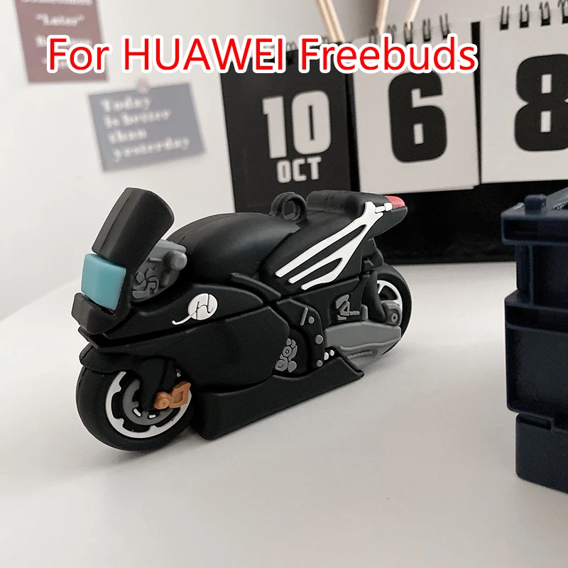 Чехол для HUAWEI FreeBuds 4 4e 4i 5 5i 6 6i, чехол для Free Buds Pro Pro2 Pro3 Pro4 SE2 SE3 FreeClip, мотоцикл, мотоцикл