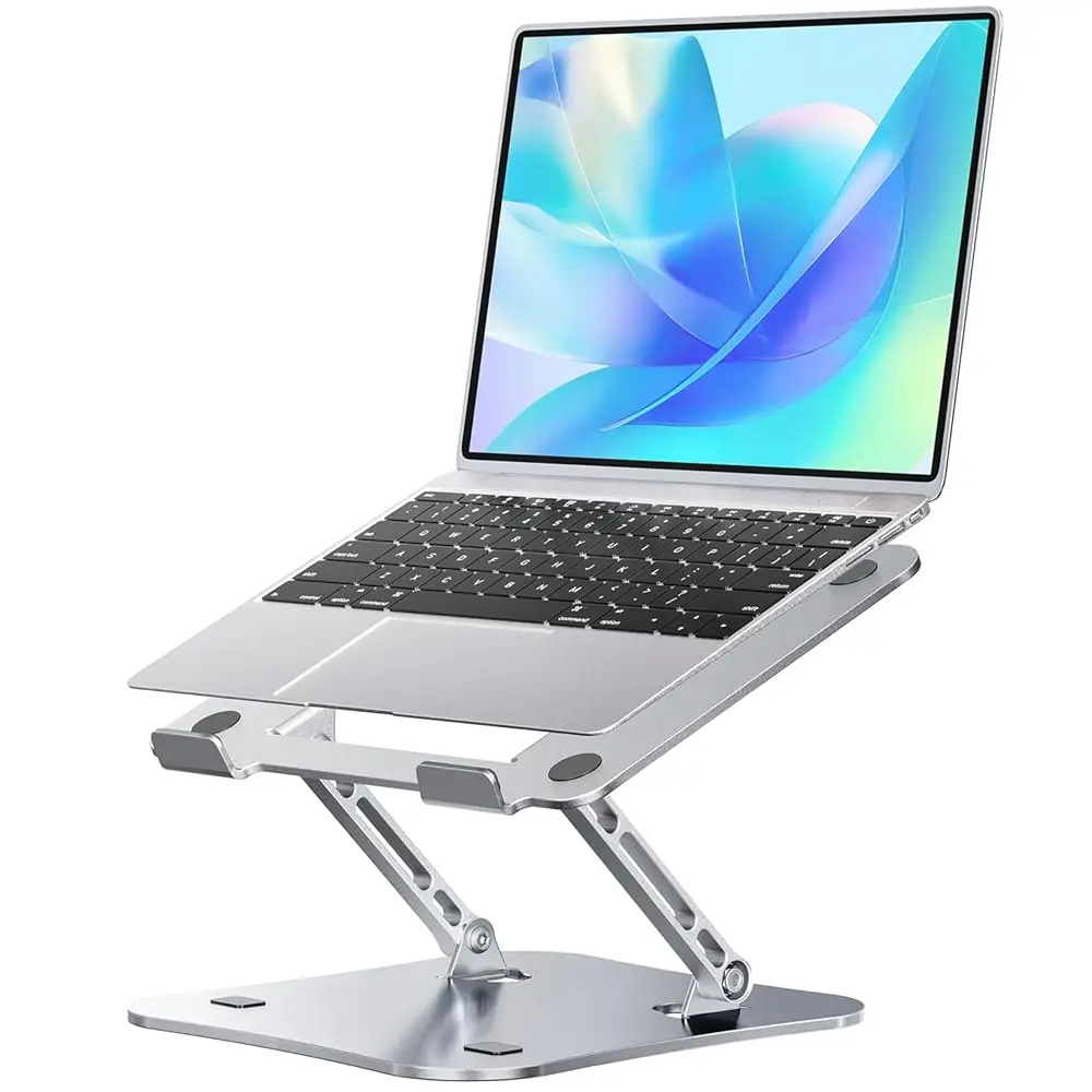 

Алюминиевая подставка для ноутбука на стол, складная и портативная подставка-держатель для ноутбука, регулируемая подставка для ноутбука, вентилируемая охлаждающая подставка, E
