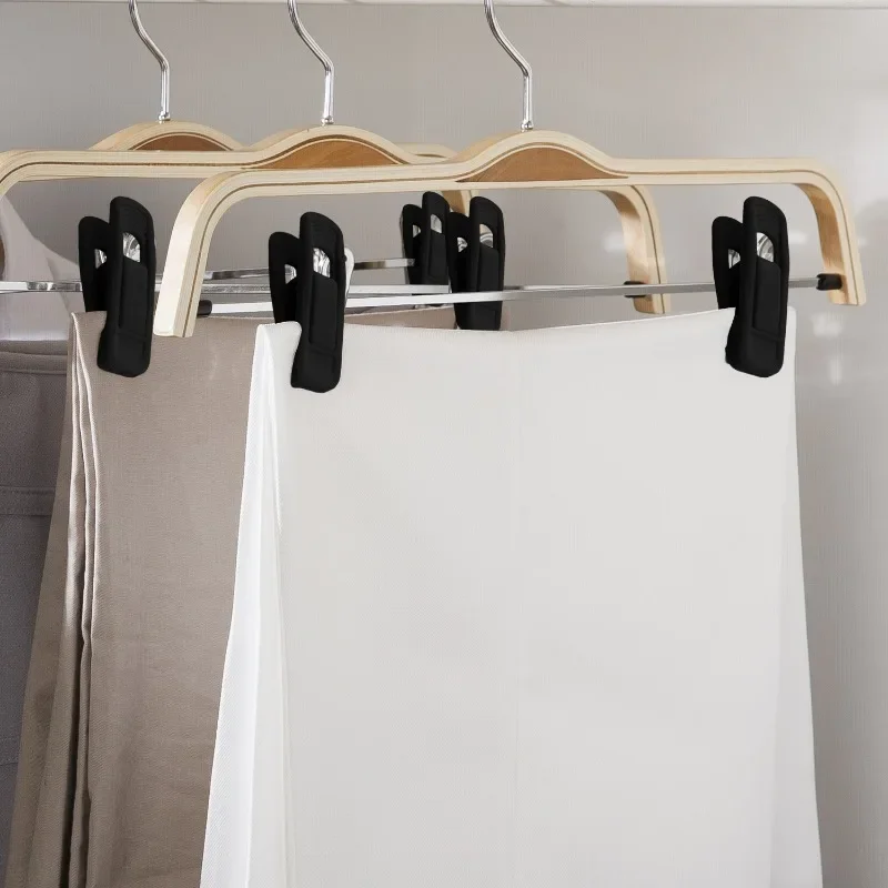 الجملة عدم الانزلاق المخملية شماعات كليب متعددة الوظائف شماعات الملابس المحمولة السراويل القبعات التنانير تجفيف كليب أداة تخزين المنزل #2