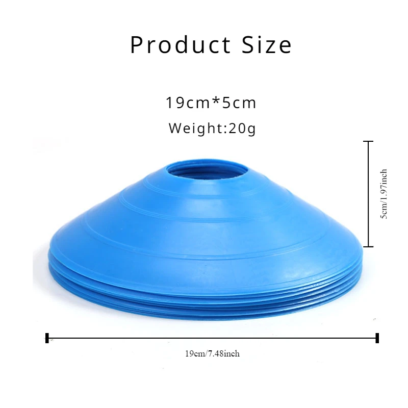 Soccer Training Sign Dish Pressure Resistant Cones Marker Discs Bucket Outdoor Basketball Football Training Sports Accessory