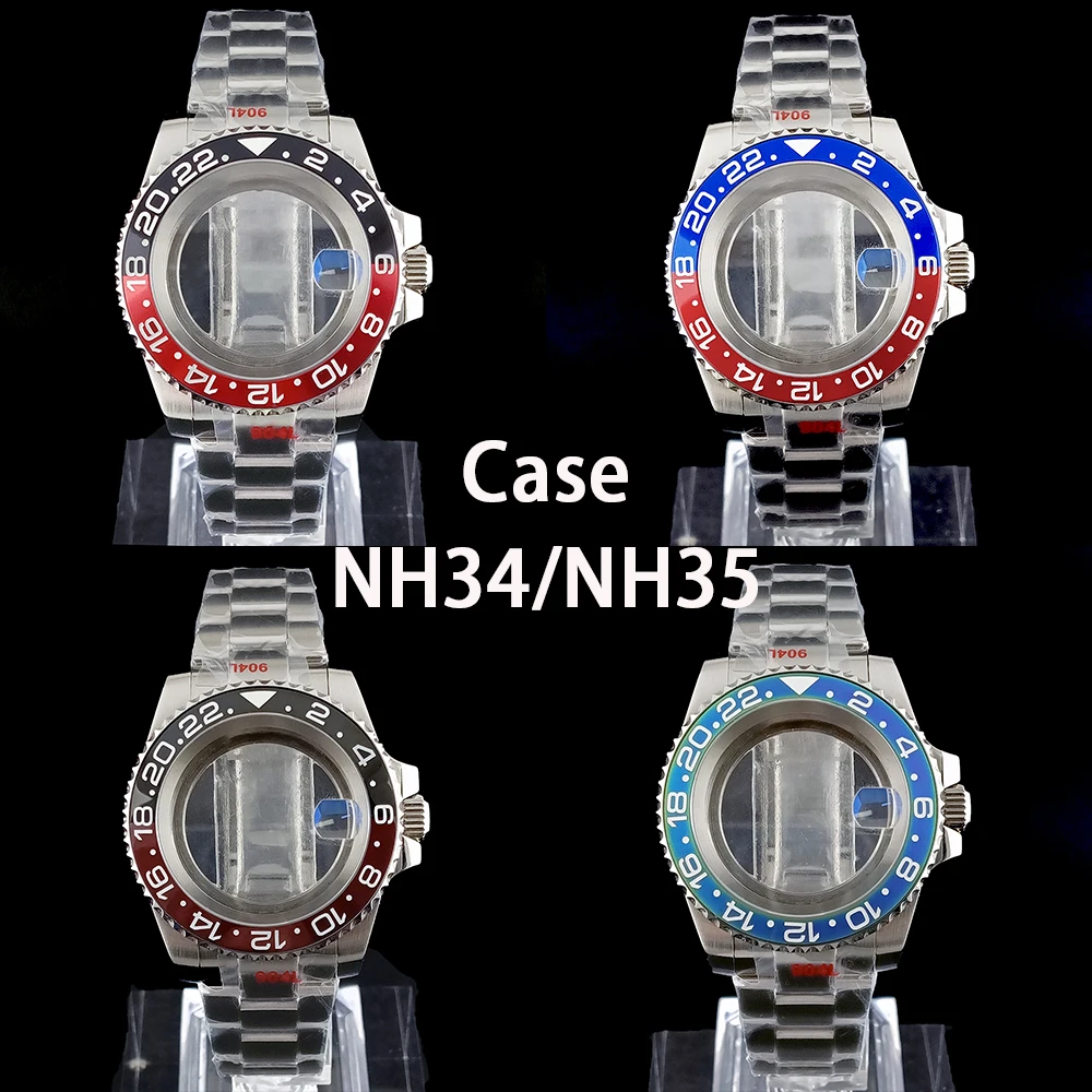 

NH35 Case NH34 Case Men's Automatic Watch Stainless Steel Case Sapphire Glass Suitable for NH35/NH34 Movement Watch Accessories