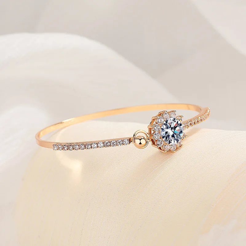 Kitykiss1CT D Color Moissanite Engagement Ring Adjustable 6 Prong 925 Silver Wedding Ring Solitaire Jewelry Gift for Women