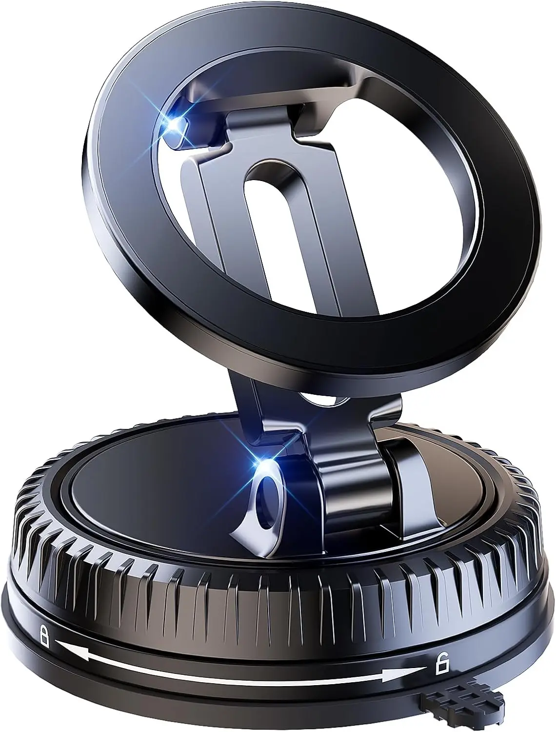 

Автомобильный держатель для телефона Magsafe, 360° ° Регулируемое магнитное крепление для iPhone 17/16/15/14/13/12 — черный