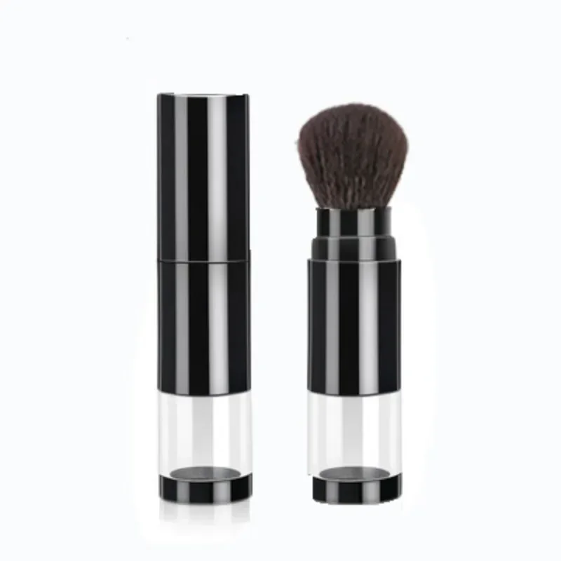 Foundation-Pinsel, Make-up-Pinsel, leeres Reise-Rouge mit nachfüllbarer loser Puderflasche, Glas, Make-up-Schönheitswerkzeuge