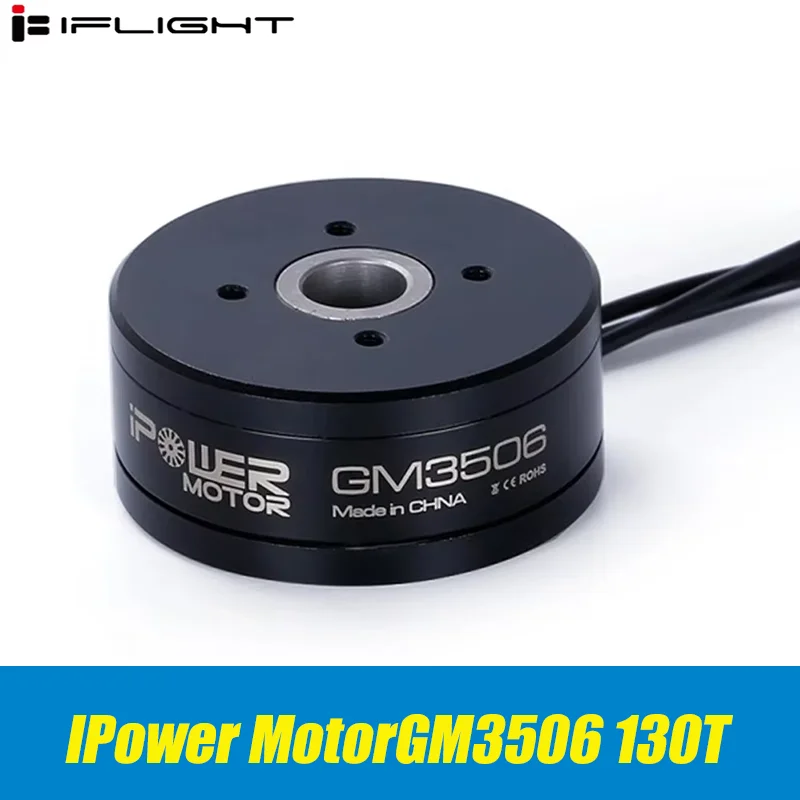 

IFlight IPower Motor GM3506 130T с кодировщиком AS5048A 3506, бесщеточный карданный двигатель с полым валом для стабилизации зеркальной камеры