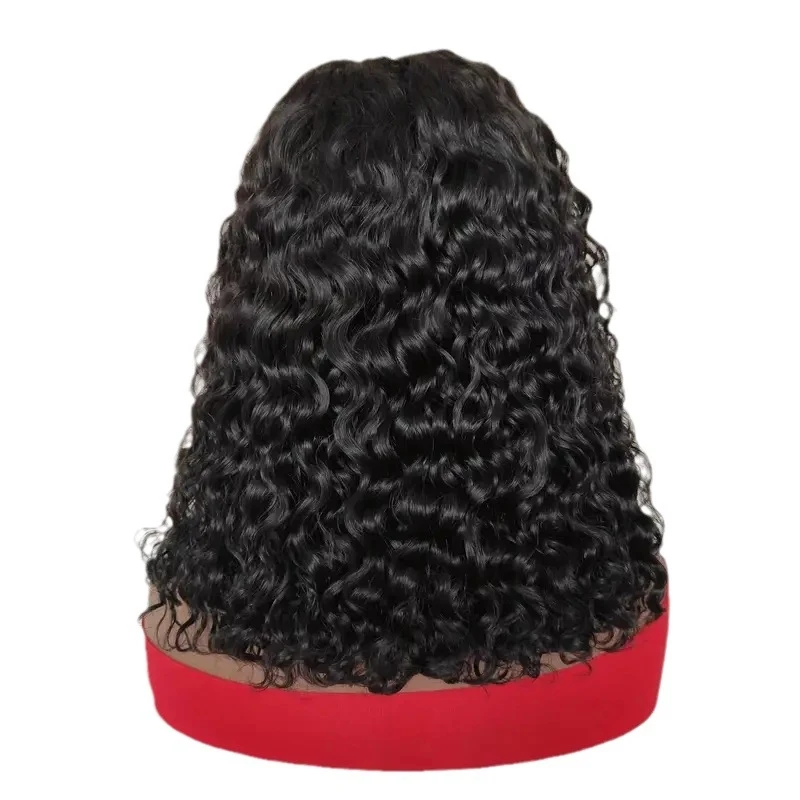 Fashionable wig with small curls African lace front