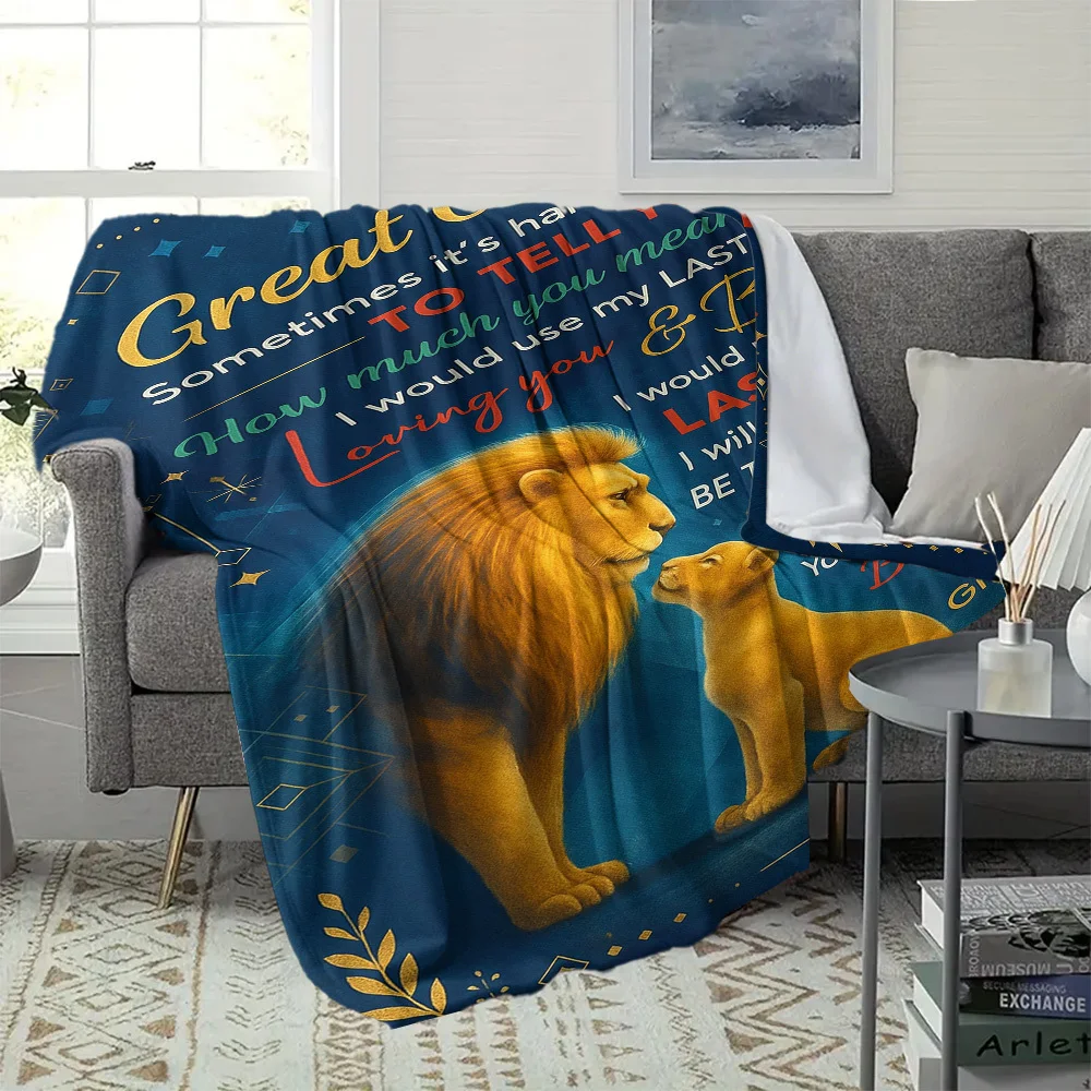 A Heartfelt Blanket Featuring Messages from His Great-Grandfather, Perfect for Birthdays, Holidays, Or Any Special Event to Conv