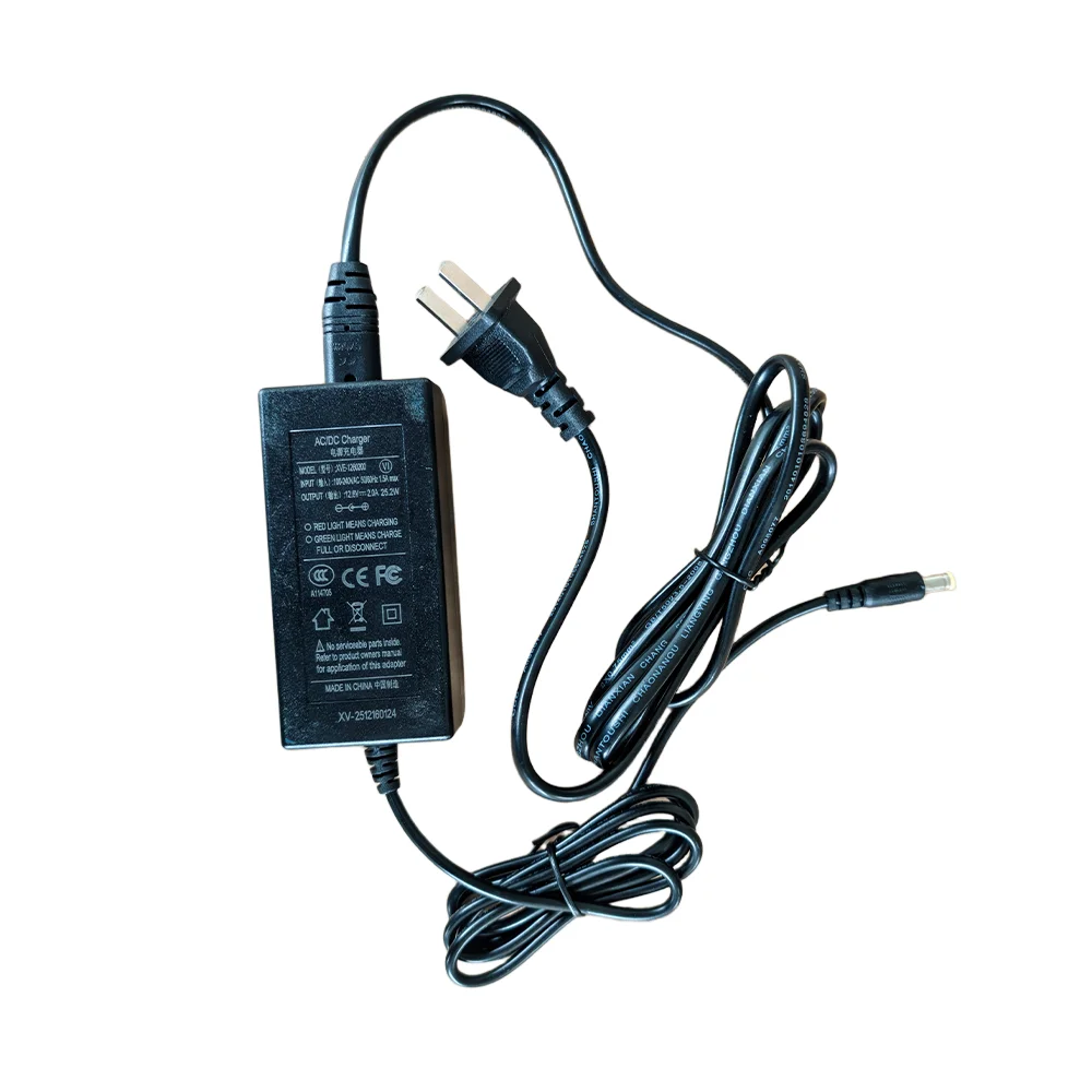 

High Quality XVE-1260200 AC to DC Adapter 100-240V Input 12.6V 2.0A Output Charger for Power Quality Analyzer