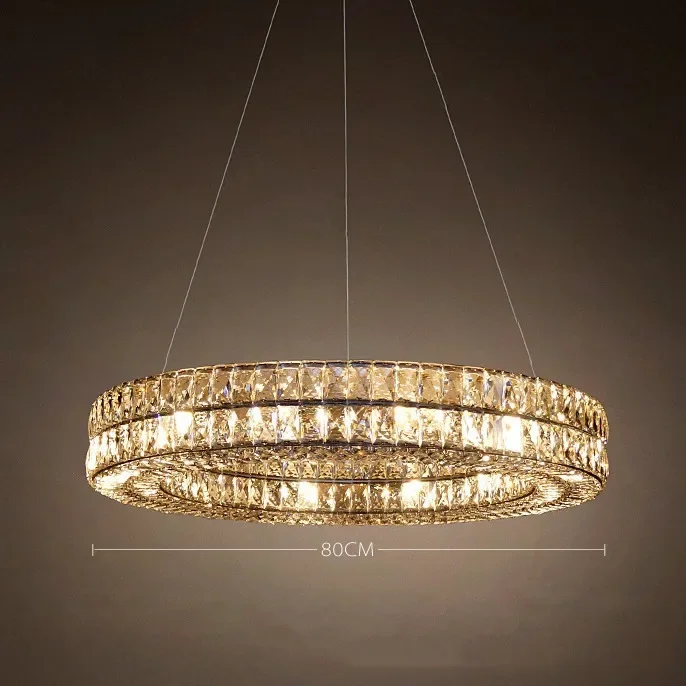 

Light Luxury Crystal Chandelier Artistic Decoration Living Room Pendant Lamp Elegant Modern Design Brightness for Home