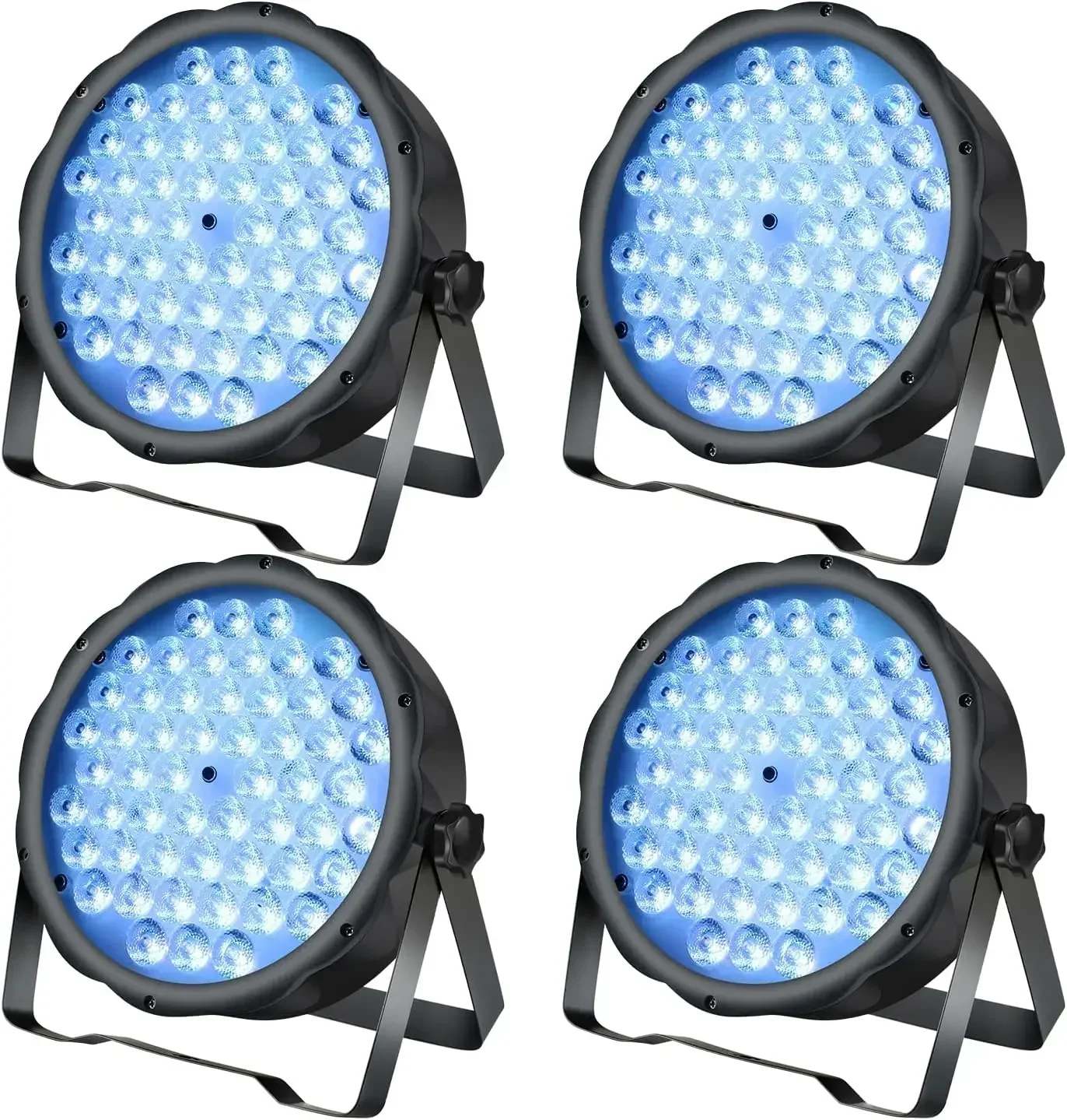

BETOPPER LED Par Lights 54 x 1.5W, RGB Stage Lights DMX DJ Lighting Sound Activated with Stand, Strobe Light & Wash Par Lighting