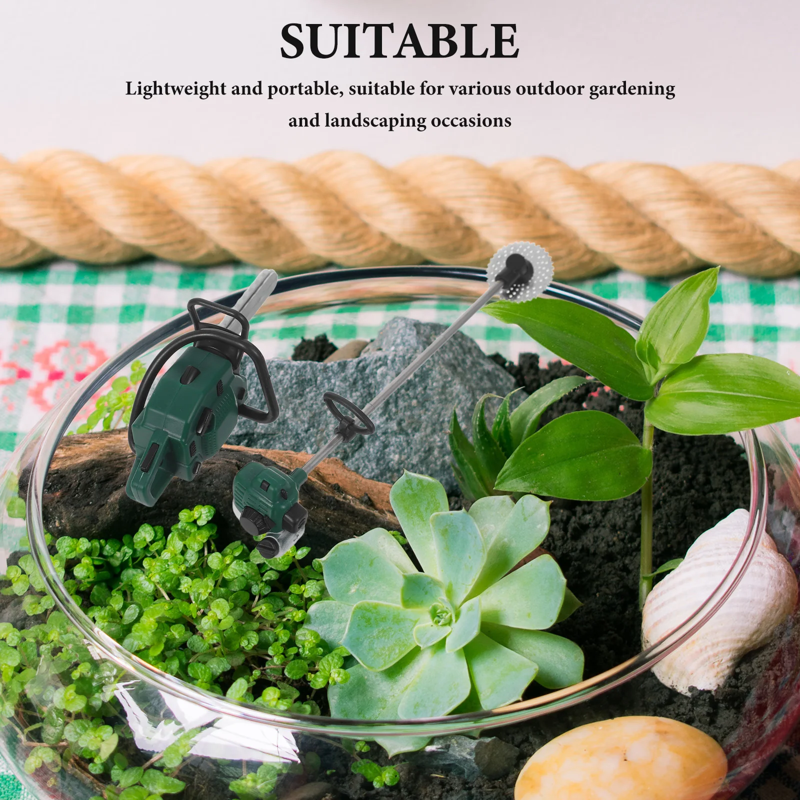 2 stks Mini Poppenhuis Kettingzaag Realistisch Draagbaar Pvc Duurzaam Outdoor Tuin Decor Kinderen Creativiteit Simulatie Tool Nep Kettingzaag