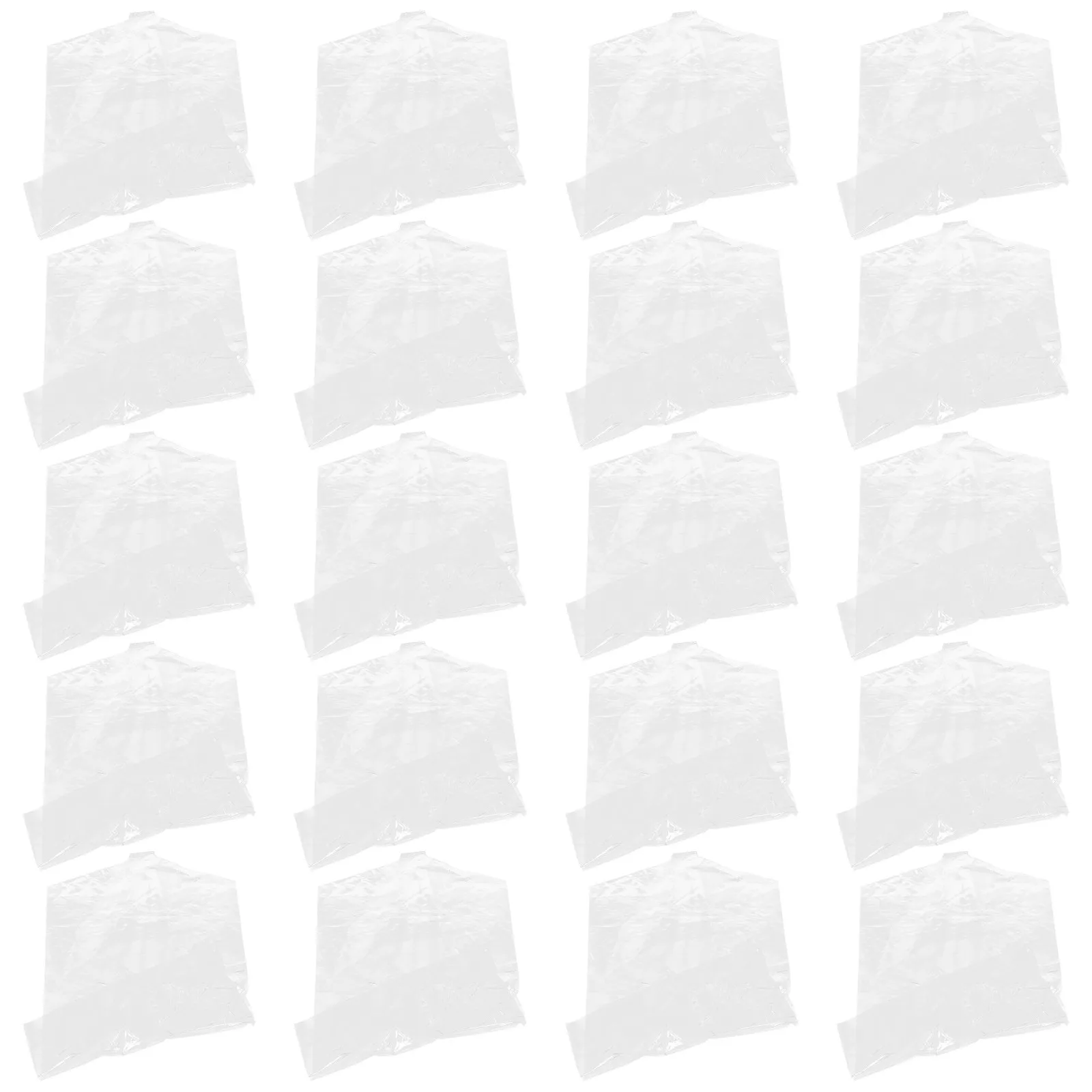 

20Pcs Dustproof Clothes Covers Clear Garment Bags for Hanging Clothes Extra Long Protective Suit Dress Coat Storage Bag Closet