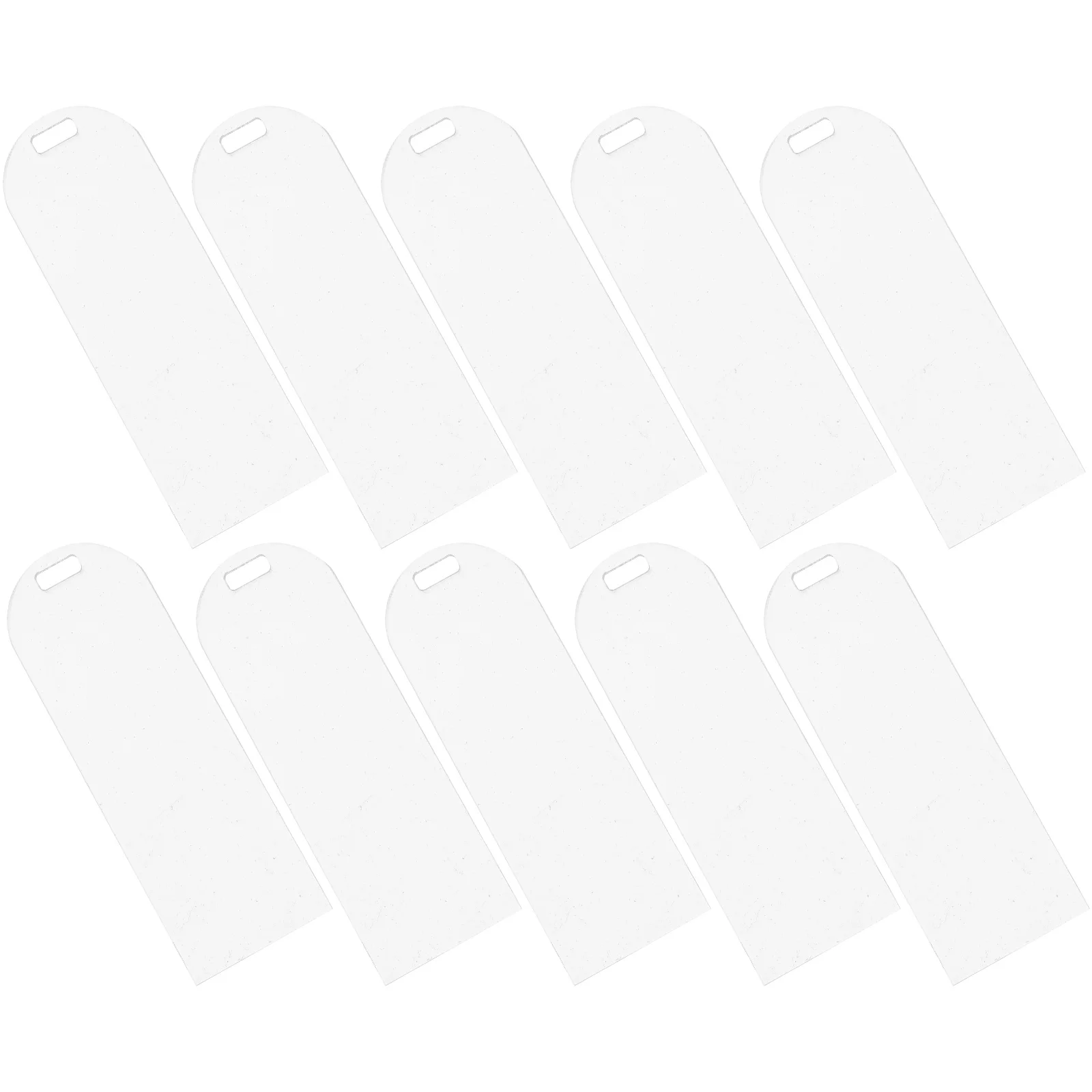 10 Pcs DIY Blank Bookmark Acrylic Ornaments Craft Teacher Bookmarks Blanks Rectangular Students Reading Clear