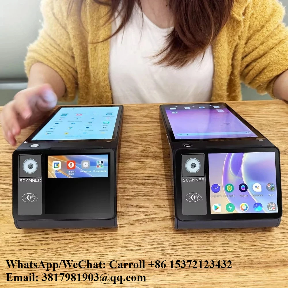 

Mobile POS System Z108 Android 14.0 With Dual Screens And NFC Payment Solution