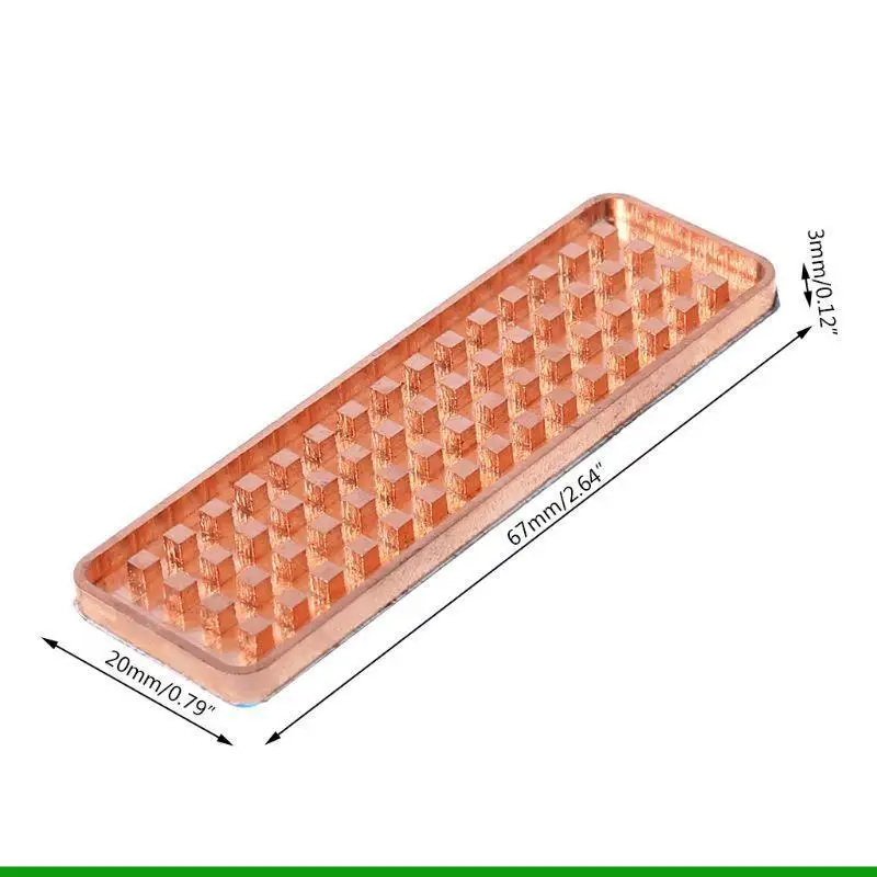 U55C Thin Copper for M.2 NGFF SSD Hard Drive Heat Sink 2280 Desktop HDD Dedicated for M.2 PCI-E NVME Radiat