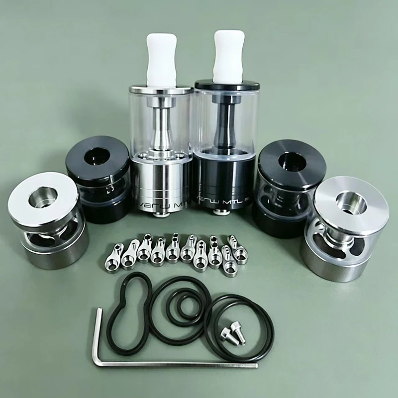 HOME Dvarw MTL FL RTA 22mm Tank 316SS Adjustable Airflow Intake Rebuildable Single Coil with 11pcs AFC Insert Spare Parts - view 5