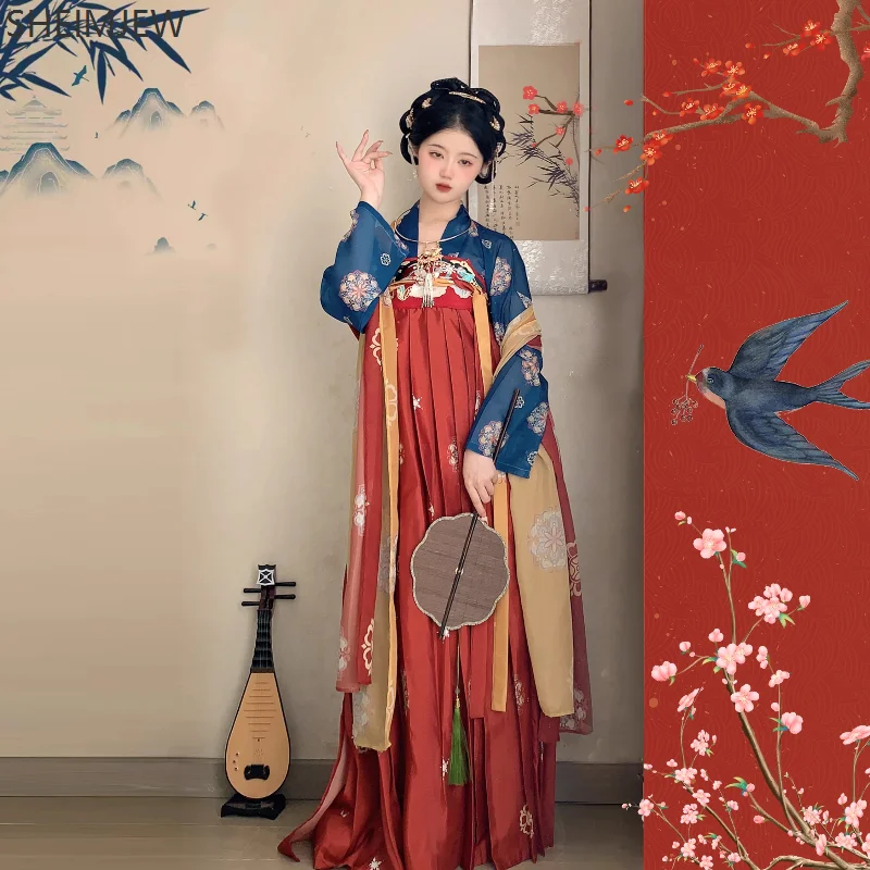 

New Women's Traditional Hanfu Tang Suit Fairy Mardi Gras Party Cosplay Chinese Style Princess Dress Stage Performance Costumes