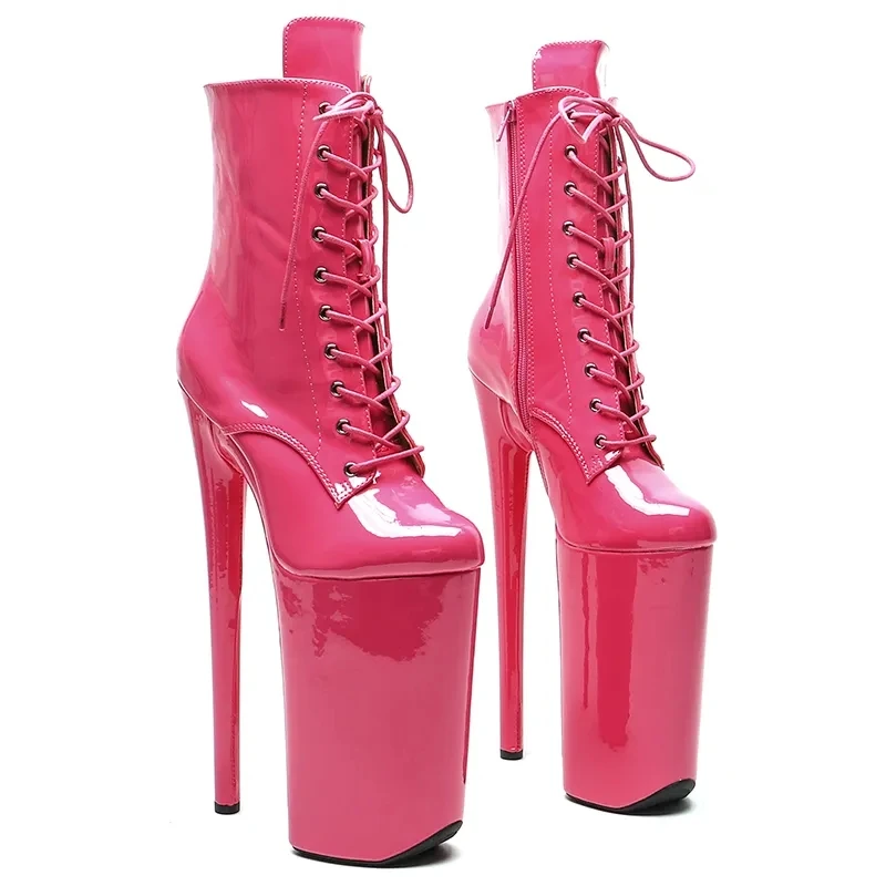 

LAIJIANJINXIA New 26CM/10inches Patent Upper sexy exotic High Heel platform party shoes Pole Dance boot