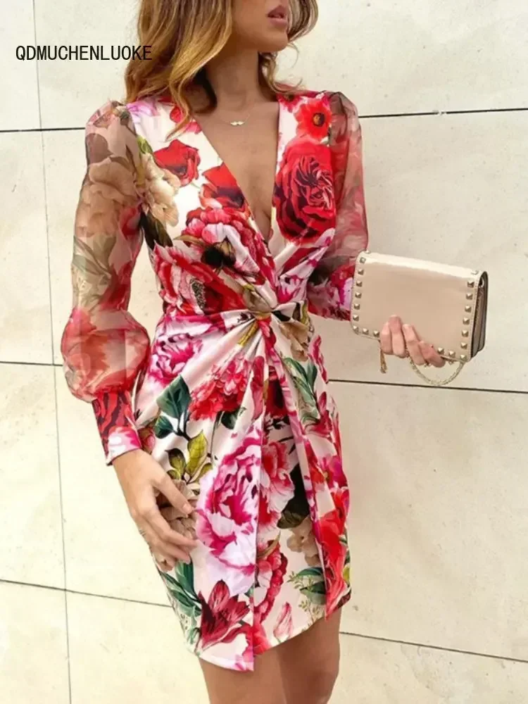 

Summer Dresses for Women 2025 New in Dress Fashion Party Banquet Evening Sexy Formal Dress Robe Dresses V-Neck Women's Dress