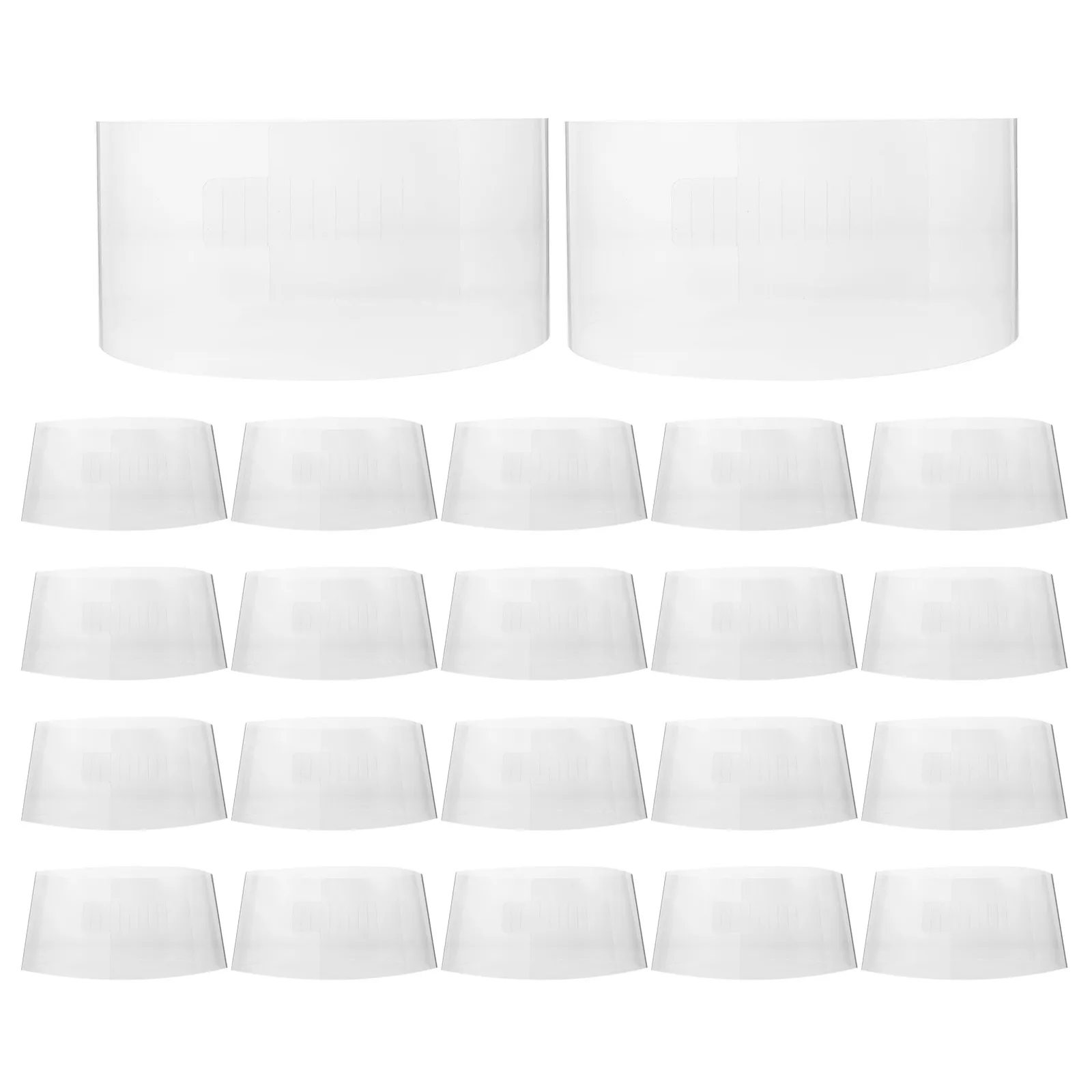 24個入り、帽子型崩れ防止用インサート、調整可能なプラスチック製キャップ内装、野球帽、バケットハット、ストローハット、フェドーラ、つば広パナマ帽のディスプレイ用