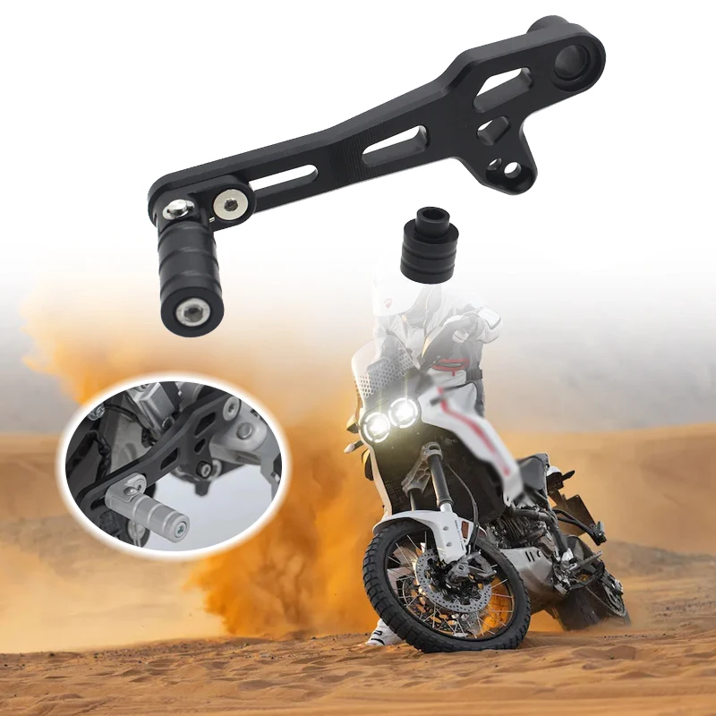 Für ducati desert x cnc aluminium verstellbarer klapp schalthebel schalt pedal hebel desert x 2022 2023 2024 motorrad zubehör