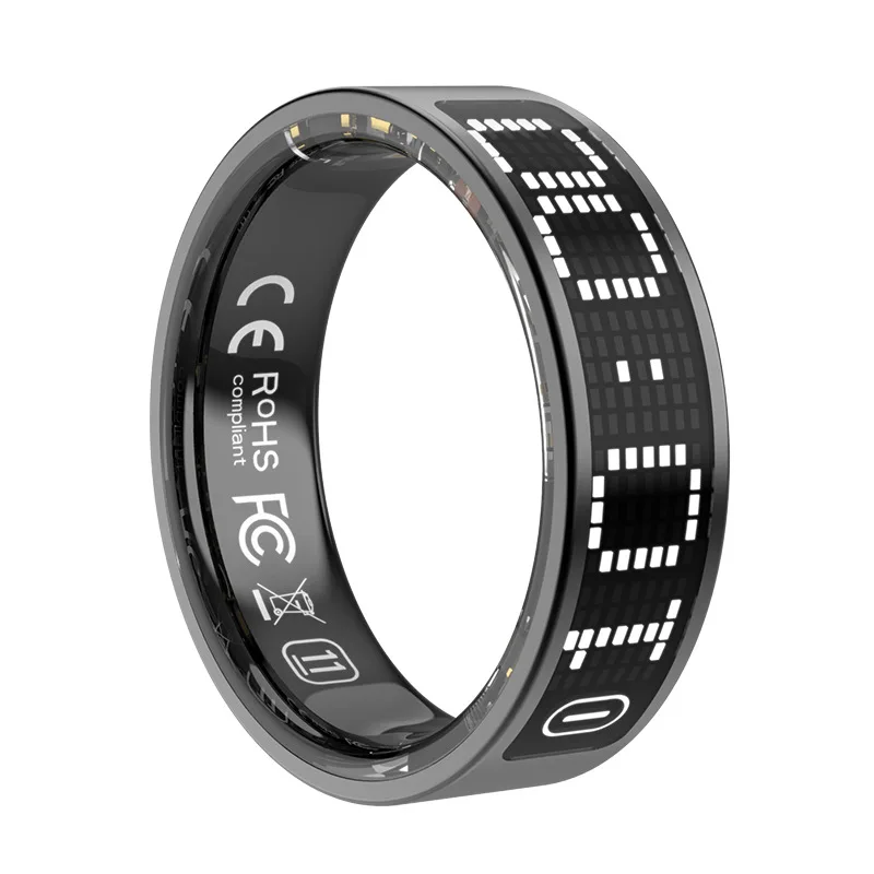 Cross-border new call reminder counting smart ring display screen touch page turning photo brush video health ring