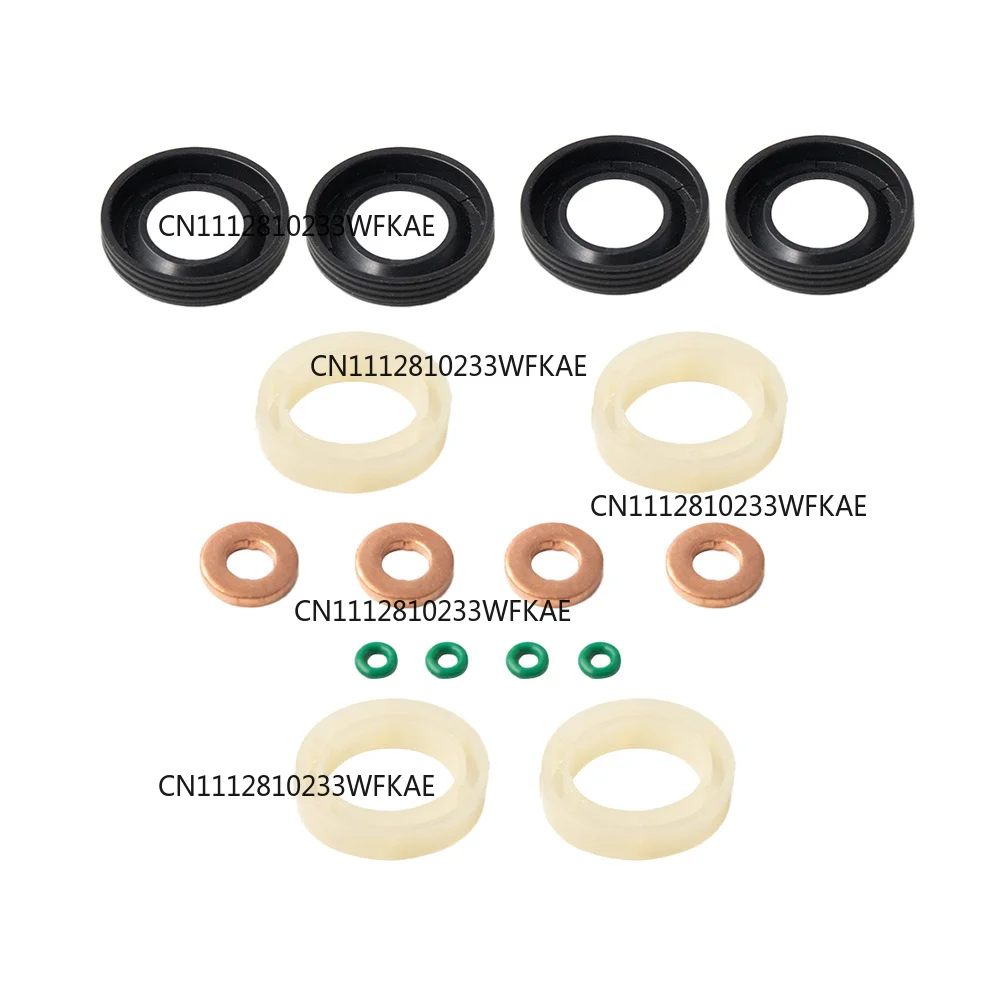 1982A0 Fuel Injector Seal Washer O-Ring Kit For 1.6 HDI Peugeot 207 307 407 Partner Citroen C2 C3 198185 1378433 1314368 198299 view 6