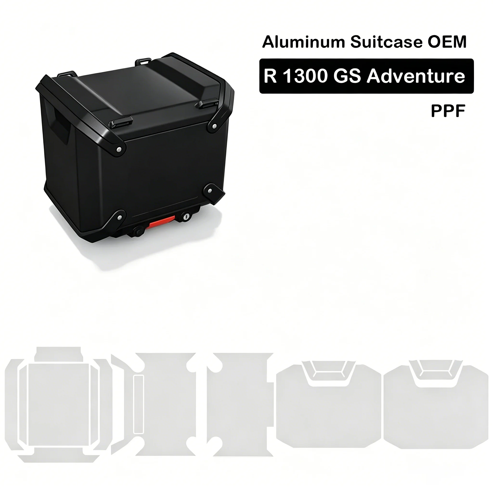For BMW R1300GS Adv TPU PPF R1300 GS Adventure Aluminum Suitcase OEM Case Parts Trunk TPU Anti-scratch Protective Filmkit  2025