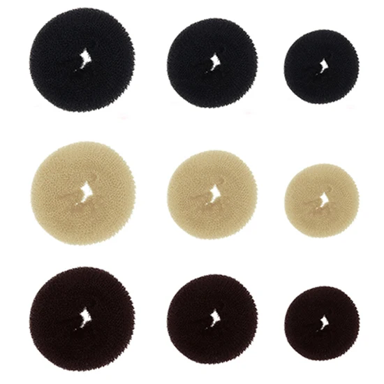 1Pc S M L Black/Brown/Ivory Magic Hair Bun Maker Donut Bagel For Hair Tools Hairpin Hair Accessories For Women Styling Braids