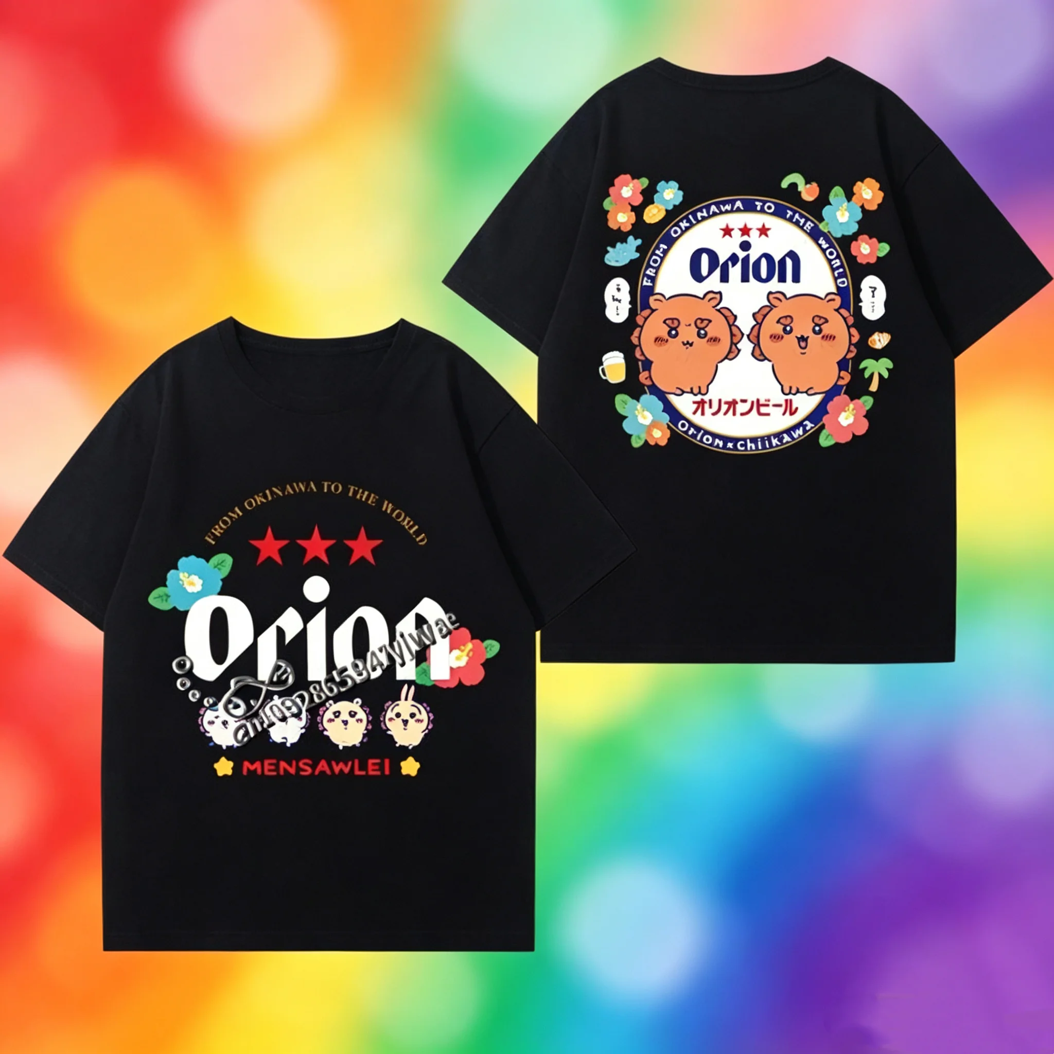 Summer Kawaii Chiikawa Graphic Tee Unisex Hachiware Usagi Anime Short Sleeve Sweet Trendy Couple Studentwomen men t-shrit