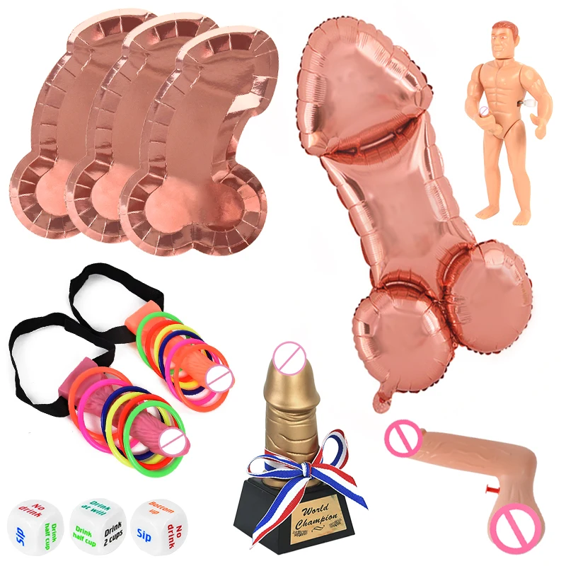 Bachelorette Party Spiele Ballon Penis Stroh Geschenk Braut Als Junggesellinnenabschied Liefert Hochzeit Braut Dusche Dekoration Zubehör