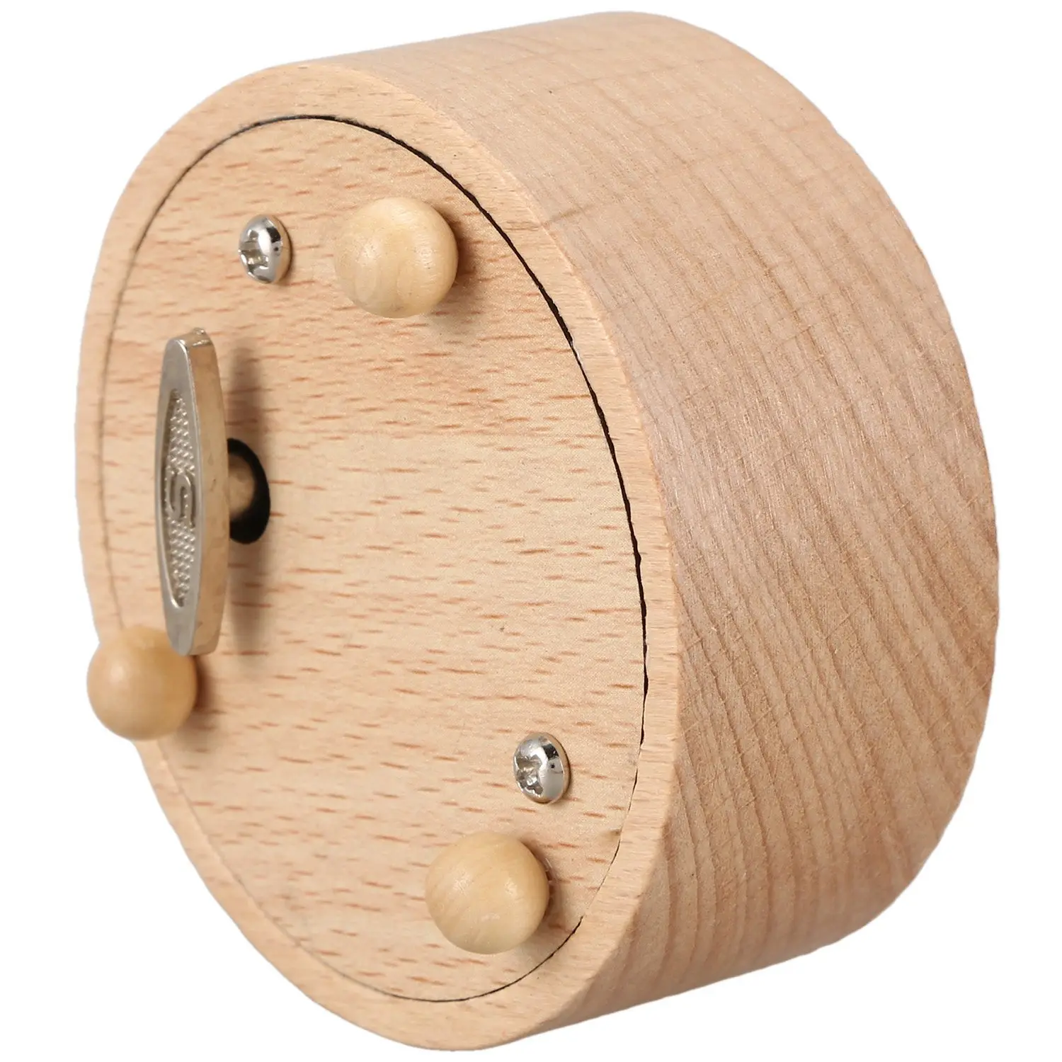 Round Blank Music Box Birthday \'S Day Gift Figurine Resin Handicraft Miniatures No Specified Music