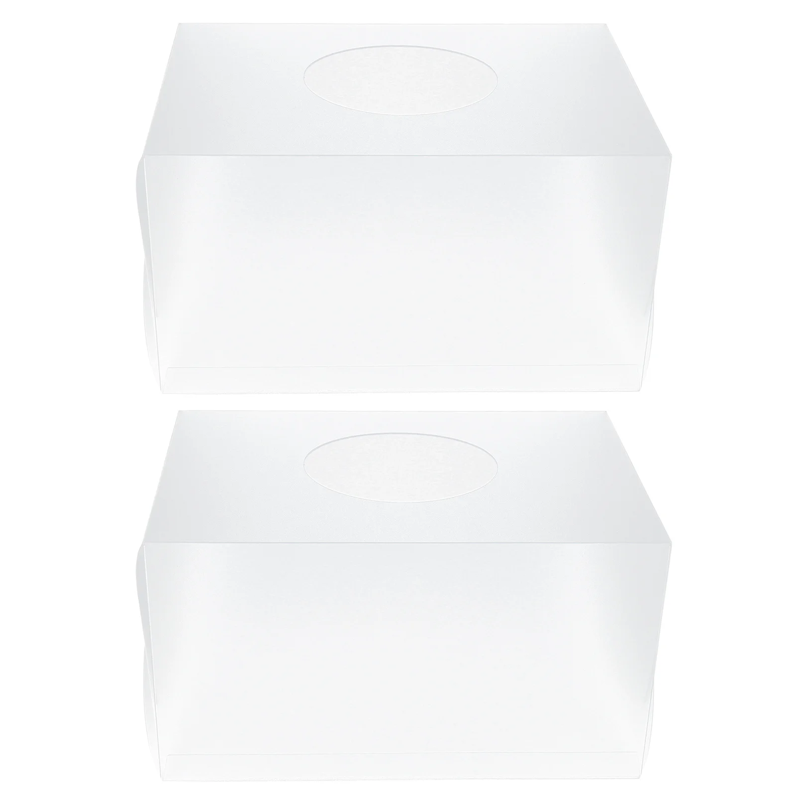 2 قطعة صندوق اليانصيب الاكريليك الشفاف سعة كبيرة صندوق تخزين لتعزيز صندوق تنظيم الحفلات حاوية شفافة عالية الجودة #5