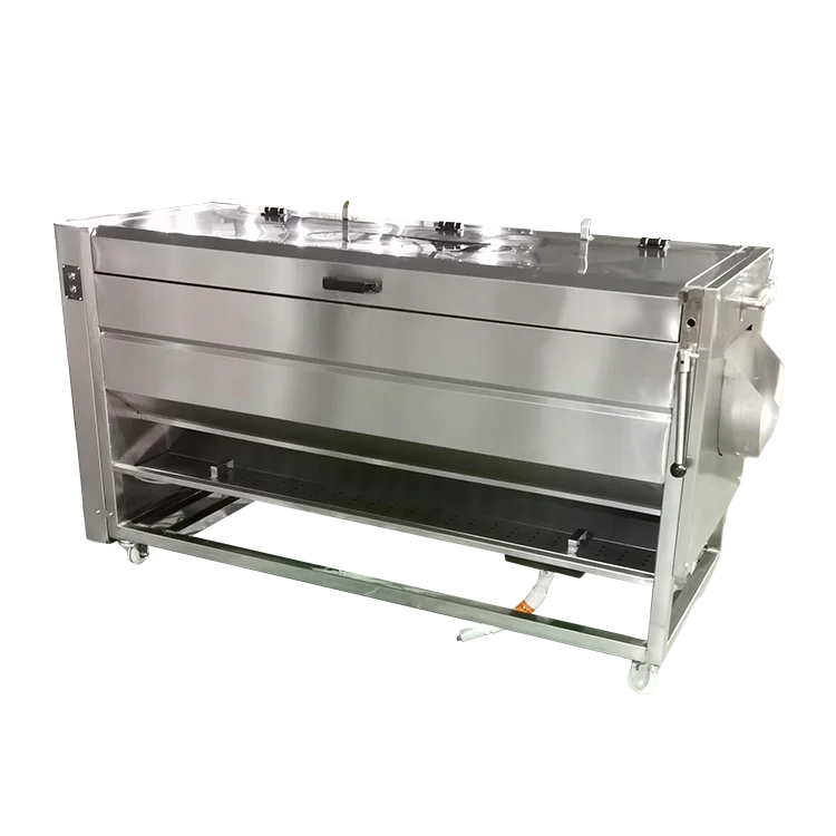 

Potato Brush Washing Machine Commercial High Capacity Production Line Of Carrot Sweet 220V Fruit & Vegetable Peeling Machine