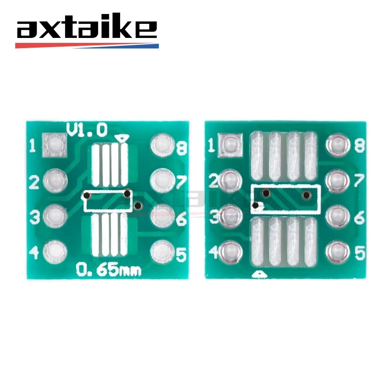 

20PCS SOP8 SSOP8 TSSOP8 To DIP8 PCB SOP-8 SOP Transfer Board DIP Pin Board Pitch IC Adapter Plate Conversion Board 0.65/1.27mm