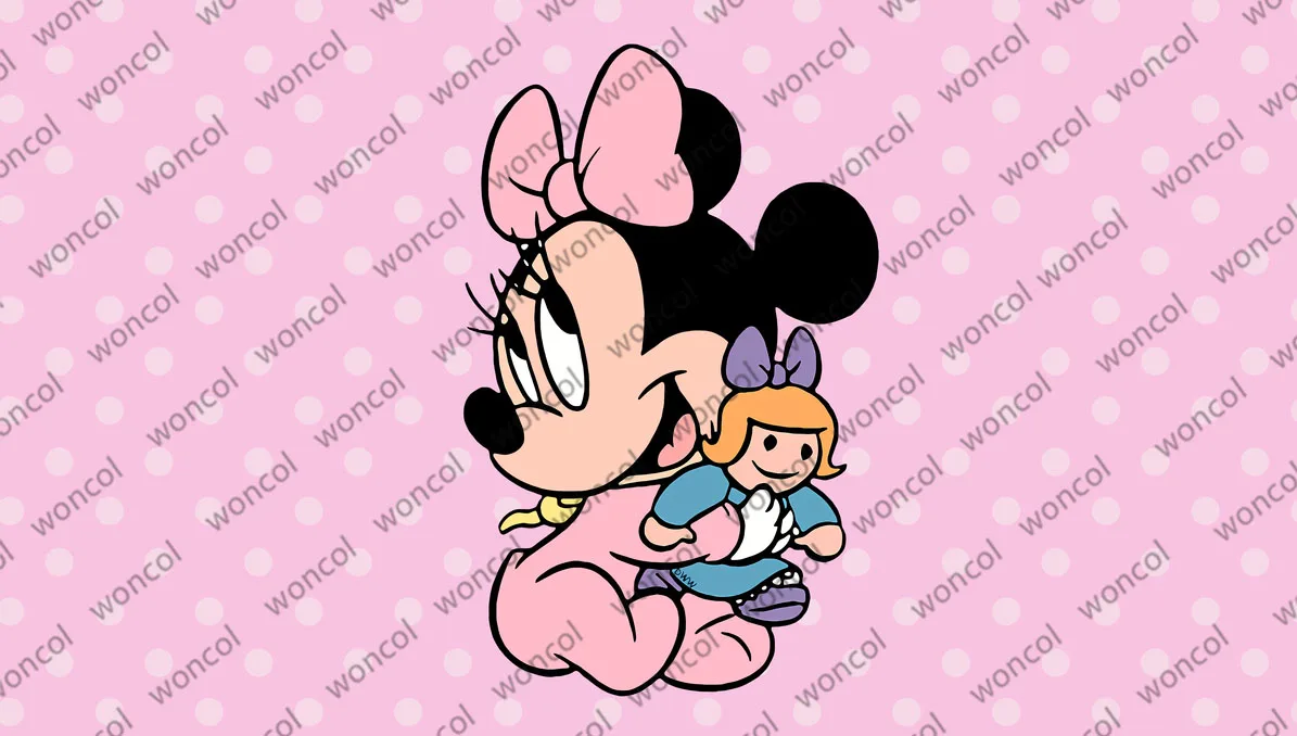 Disney Minnie Mouse Round Backdrop Baby Birthday Backdrop Girl Birthday Baby Shower Pink Circle Cylinder Cover Photo Photocall