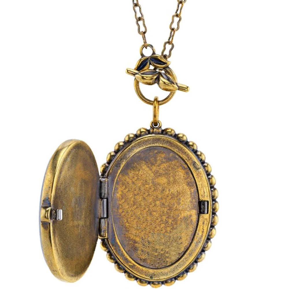 Agatha Harkness Witch Cosplay Necklace Openable Retro Pendant Metal Clavicle Chain Unisex Jewelry Accessory Party Props