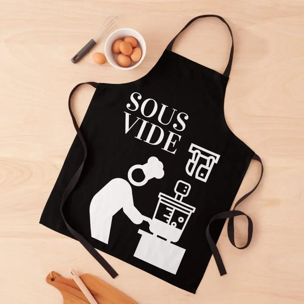 Sous Vide Chef graphic Apron Chef Uniform Women Cute Kitchen Accessories Apron