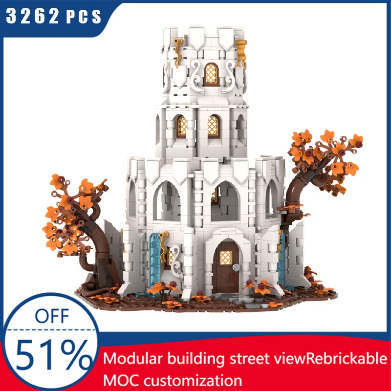 

1470 PCS MOC Popular Wizard's Luxury Tower Modular Building Block Model For Kid Educational DIY Assembly Creative Birthday Gifts