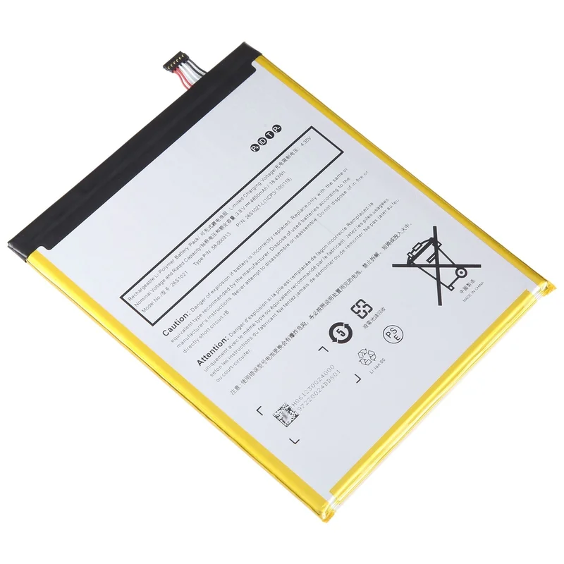 26S1021 4850mAh Battery Replacement For Amazon Kindle Fire HD 8th K72LL3 K72LL4