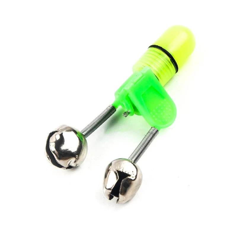 10PCS Fish Bell Fish Bait Alarm Luminous Waterproof Alarm Bell Alert Clip Fishing Rod Pole Easily Installed Fishing Accessories