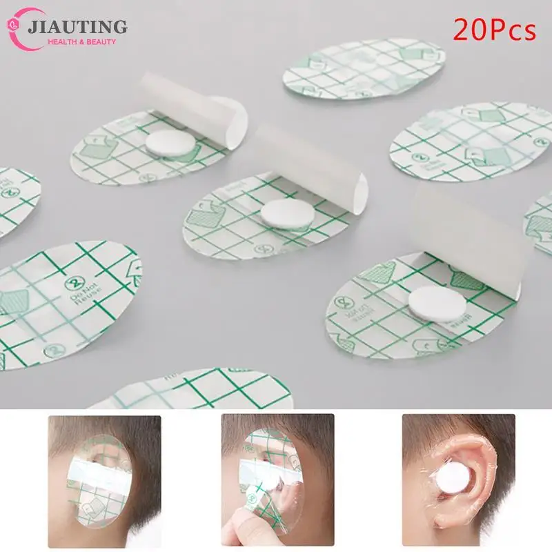 

10/20PCS Plastic Waterproof Kids Ear Protector Swimming Cover Caps Salon Hairdressing Dye Shield Protection Shower Cap Tool