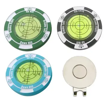 Przypinka do czapki golfowej piłka golfowa Marker kij golfowy czapka z klipsem miernik poziomu golfa wysoka precyzja narzędzia akcesoria do golfa