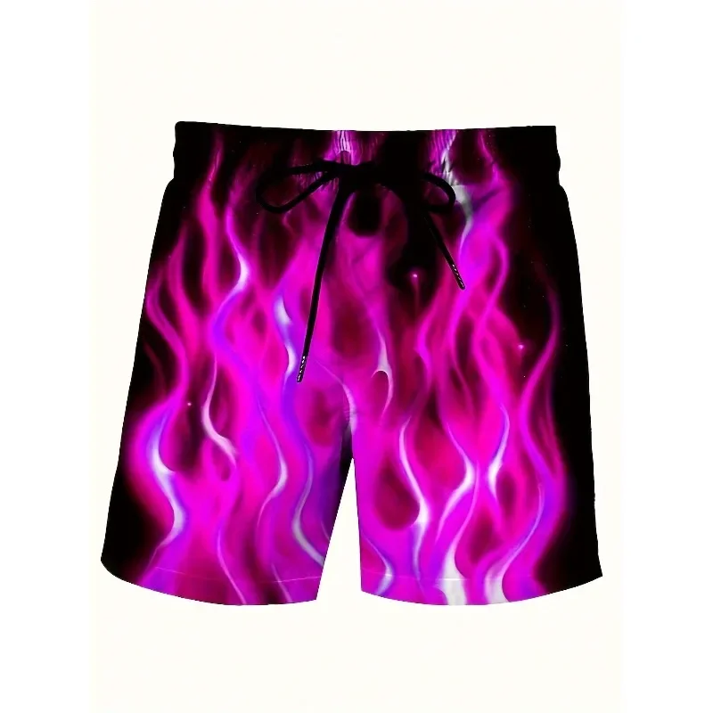 Men's Beach Pants Fashion Printed Casual Shorts - Perfect for Beach Swimming and Vacations with Drawstring Beach Pantsxvv