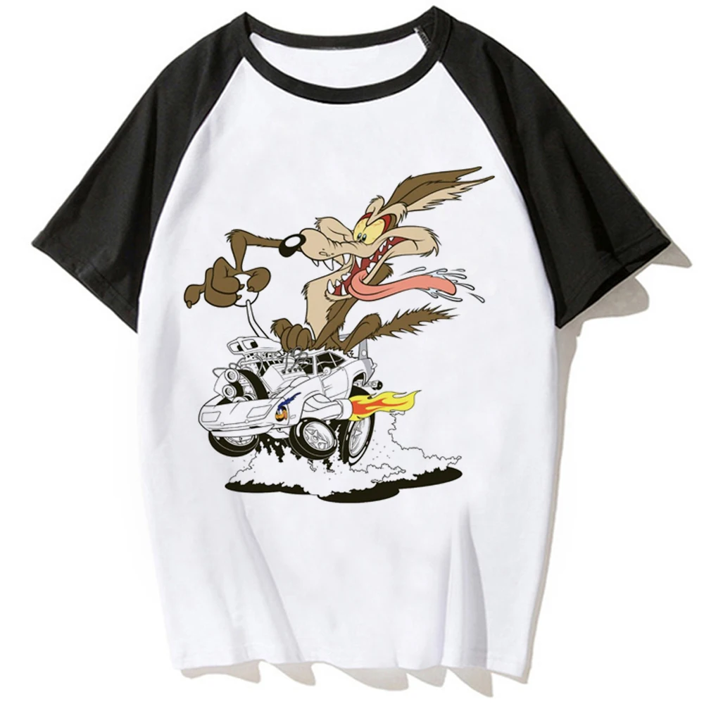 Wile e Coyote Tee women Japanese designer graphic tshirt female funny clothing